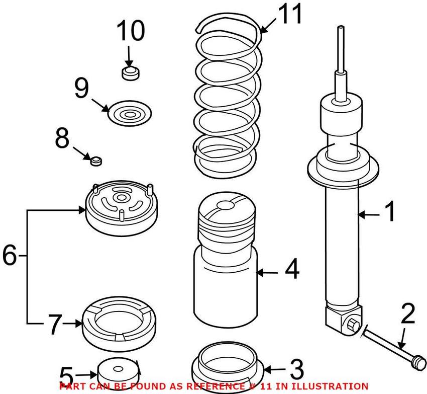 BMW Coil Spring - Rear (Sport) 33536763053